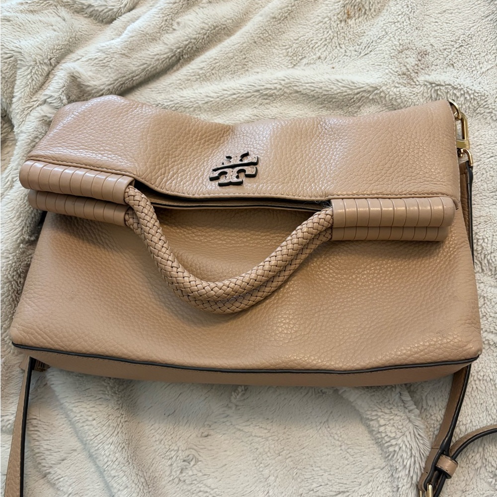 Tory Burch Tan Leather Messenger Women's Bag